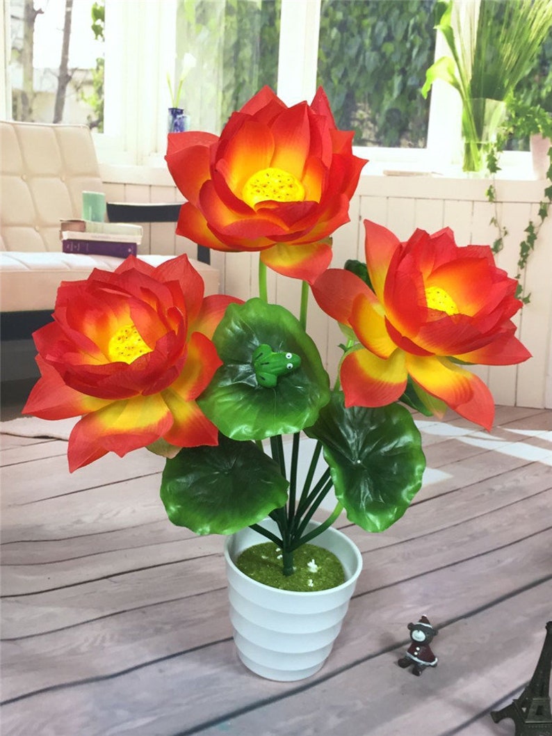 Artificial Lotus Flower Bouquets for Wedding Decorwedding Etsy