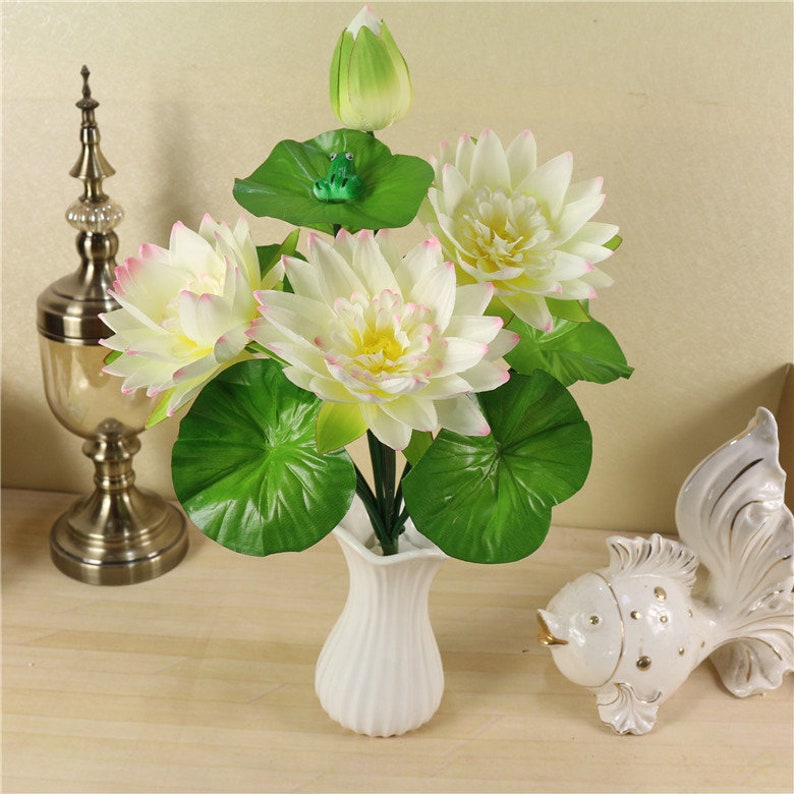 Artificial Lotus Flower Bouquets for Wedding DecorWedding Etsy