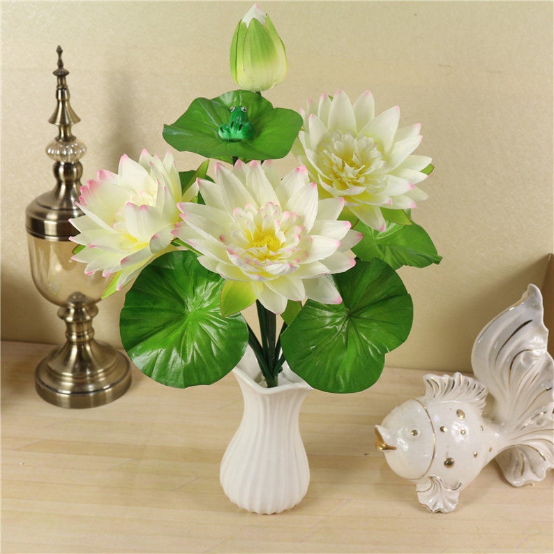 Artificial Lotus Flower Bouquets for Wedding DecorWedding