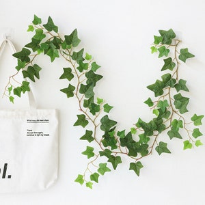 Pianta artificiale verde edera rampicante, decorazione da appendere alle pareti di casa, vite verde artificiale per matrimoni, decorazioni da parete per matrimoni