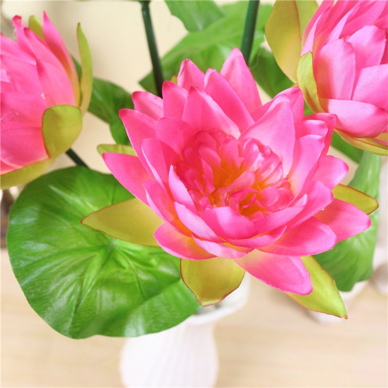 Artificial Lotus Flower Bouquets for Wedding DecorWedding