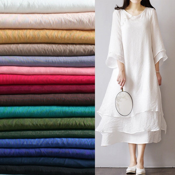 20 colors vintage Tencel cotton Clothing Fabric,soft and comfort linen fabric,Tencel Farbic for Dress,scarf, shirt Width 145cm