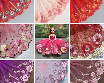 1 Yard Water Soluble Lace Embroidery Mesh Ribbon Trim DIY Doll Dress Accessories 1 Yard Water Soluble Lace Embroidery Mesh Ribbon Trim DIY Doll Dress Accessories