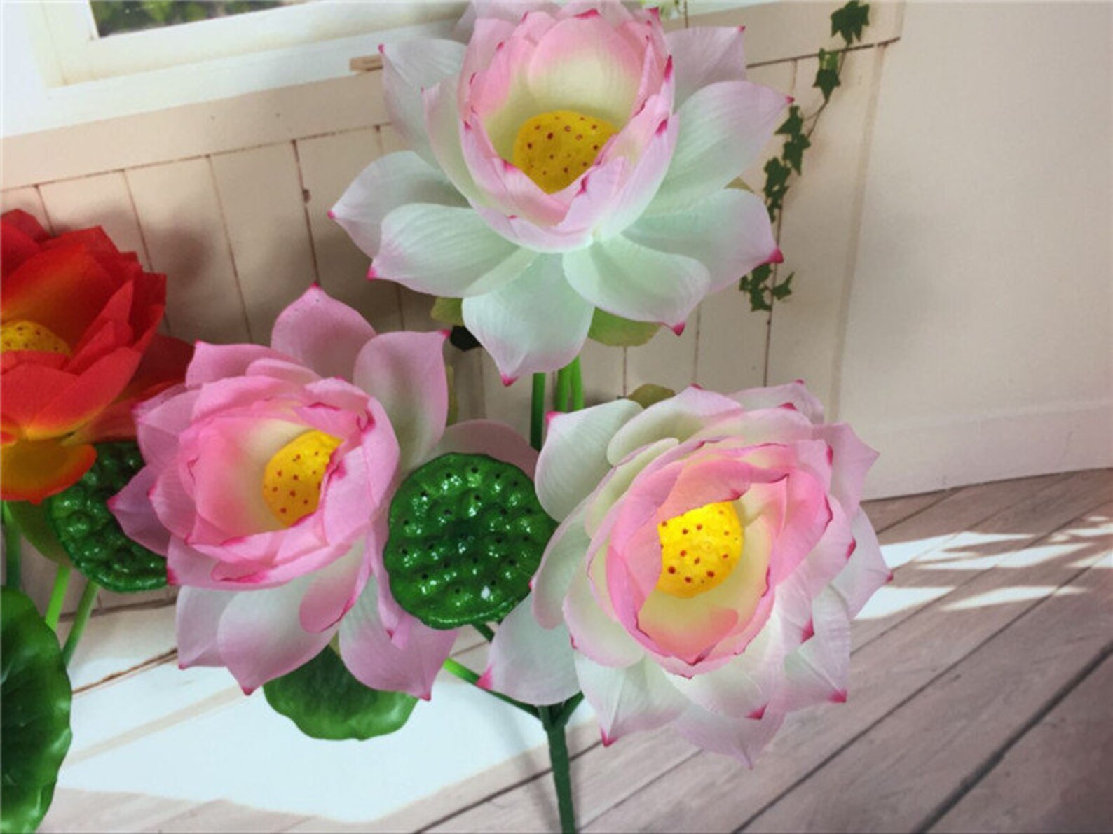 Artificial Lotus Flower Bouquets for Wedding Decorwedding Etsy