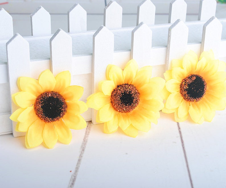 Silk Flower Burgundy Flowers Quality Bulk Wholesale Sunflower Etsy