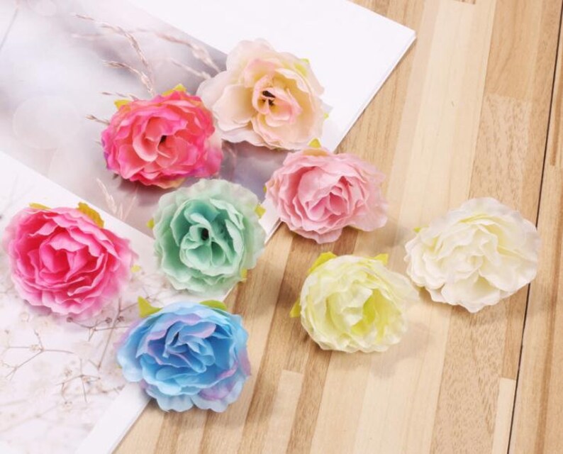 30 Pcs Silk Flower Heads Hibiscus Flowers Quality Bulk | Etsy