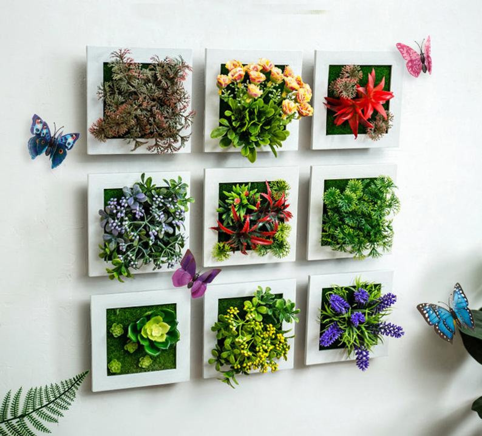 Artificial Flower Fake Plants Wall Hanging Decor for Wedding | Etsy