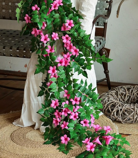 Simulierte Trompete Creeper Vine, knstliche Blumen Pflanzenranke von 71  Zoll - Etsy sterreich