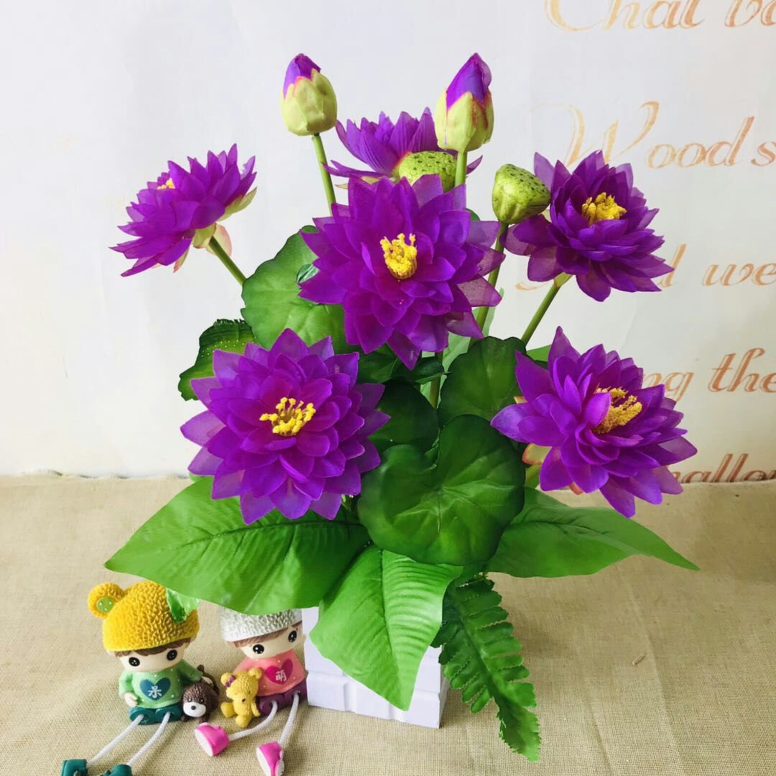 Artificial Lotus Flower Bouquets for Wedding Decorwedding Etsy