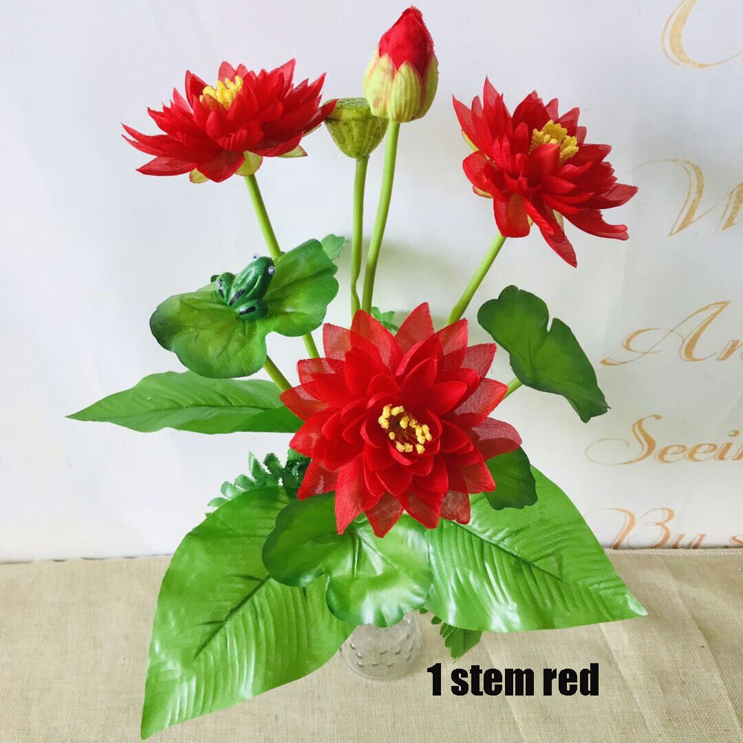 Artificial Lotus Flower Bouquets for Wedding Decorwedding Etsy