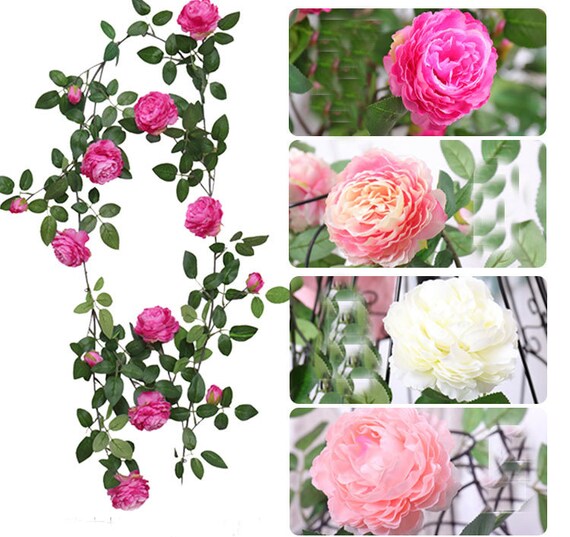 Artificial Rose flowers vine decoration for wedding Etsy