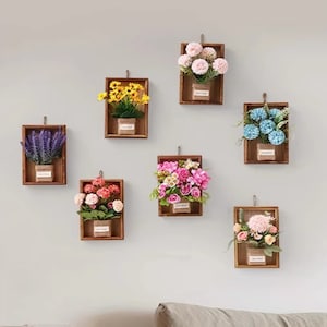 Fiori artificiali, piante finte, decorazioni da parete per la sala delle nozze, decorazioni da parete con fiori romantici retrò per soggiorno, bar, decorazione da parete per hotel