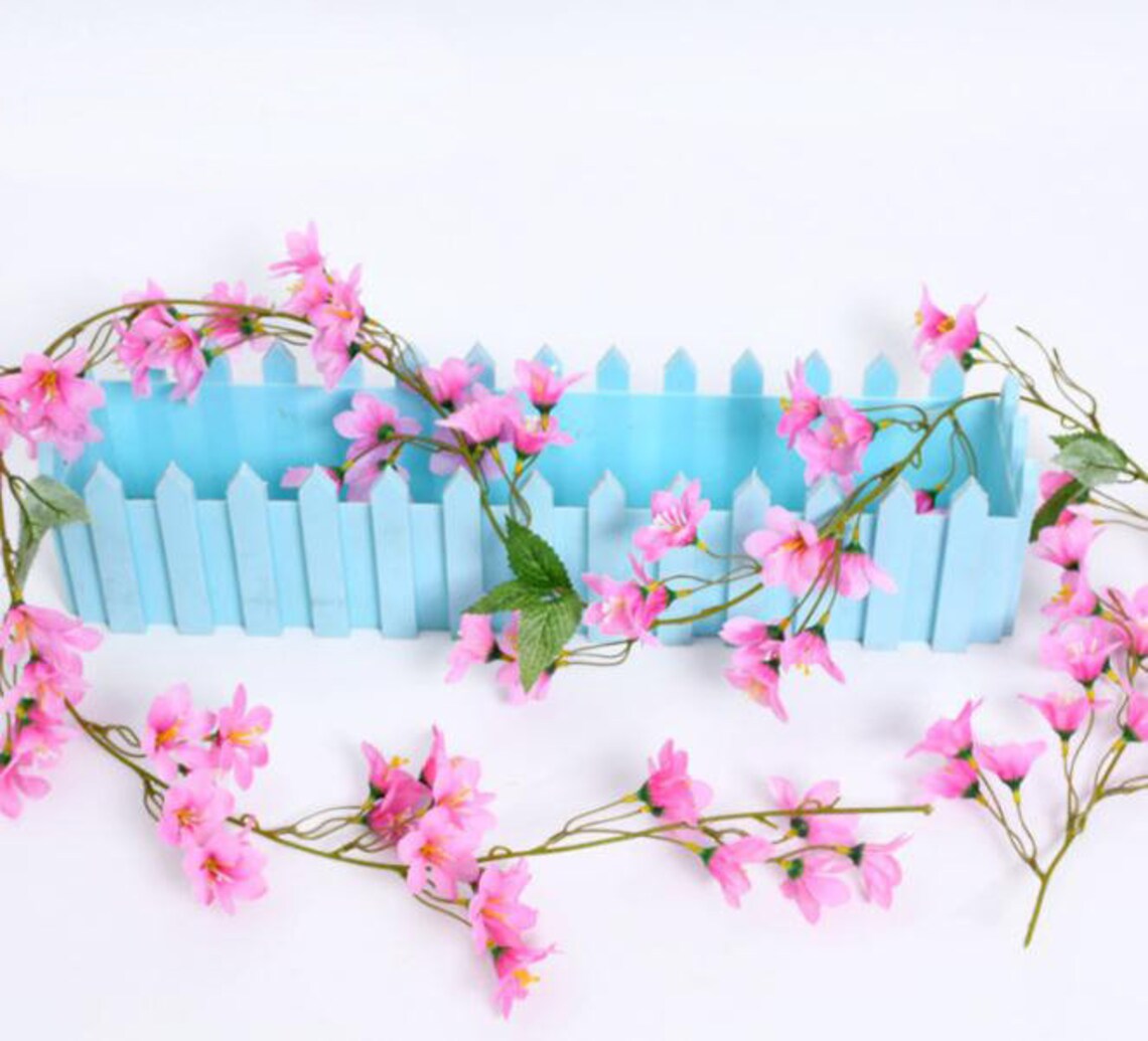 Artificial Silk Winter Jasmine Flower Vine Hanging Decoration Etsy