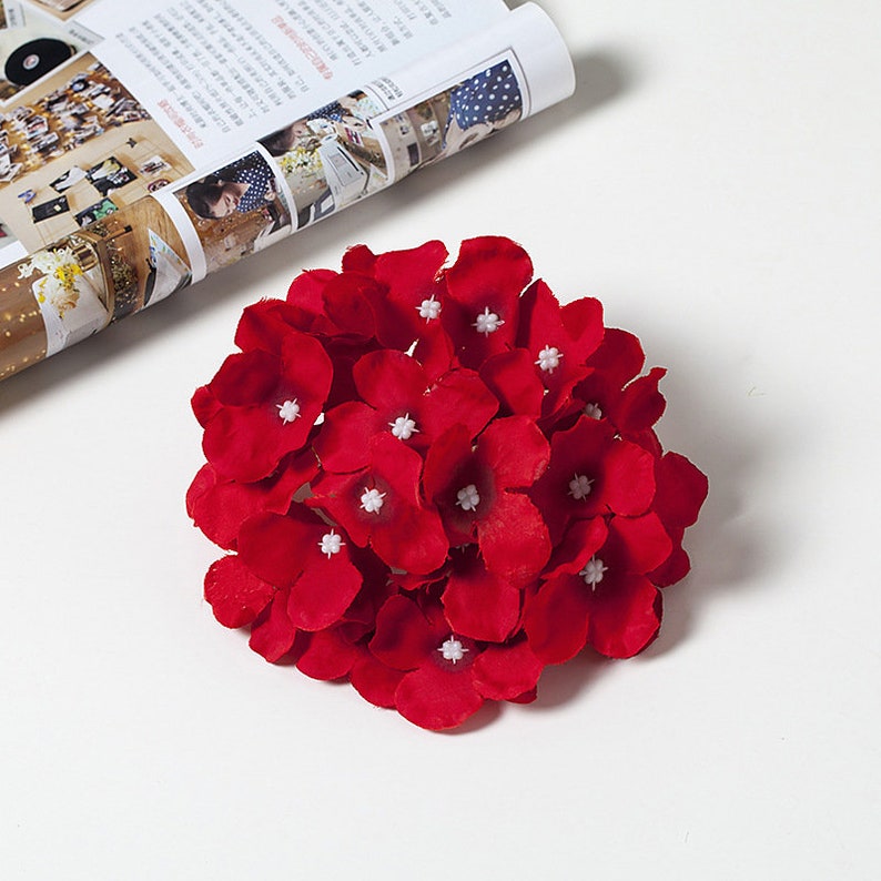 Silk Flower Heads Burgundy Flowers Quality Bulk Wholesale Etsy