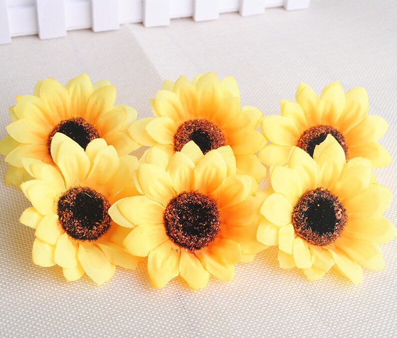 Silk Flower Burgundy Flowers Quality Bulk Wholesale Sunflower Etsy