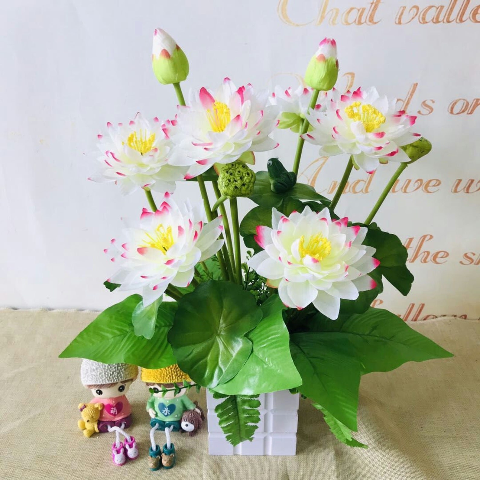 Artificial Lotus Flower Bouquets for Wedding Decorwedding Etsy