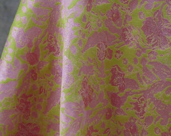 Multicolored Vintage Floral  Jacquard Fabric, Botanical Flower Woven Cloth for Dress, Skirt ,Bag,Home Decor DIY Sewing