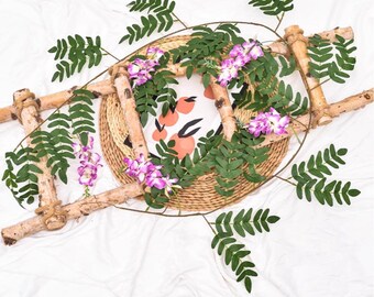 Kunstmatige blauweregen bloem nep plant decor voor bruiloft, gesimuleerde bloemen wijnstok van 75 inch