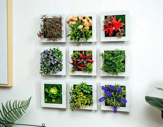Piante artificiali da appendere, confezione da 2 piante finte da appendere in vaso, decorazione per interni ed esterni, ufficio, decorazione da parete