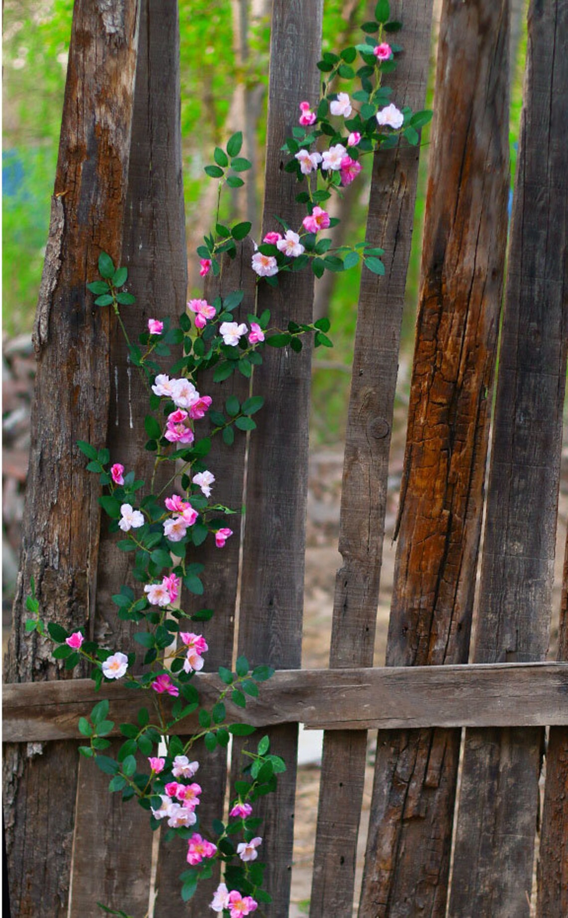 4 colors Artificial rose Vine hanging decoration for home wall Etsy