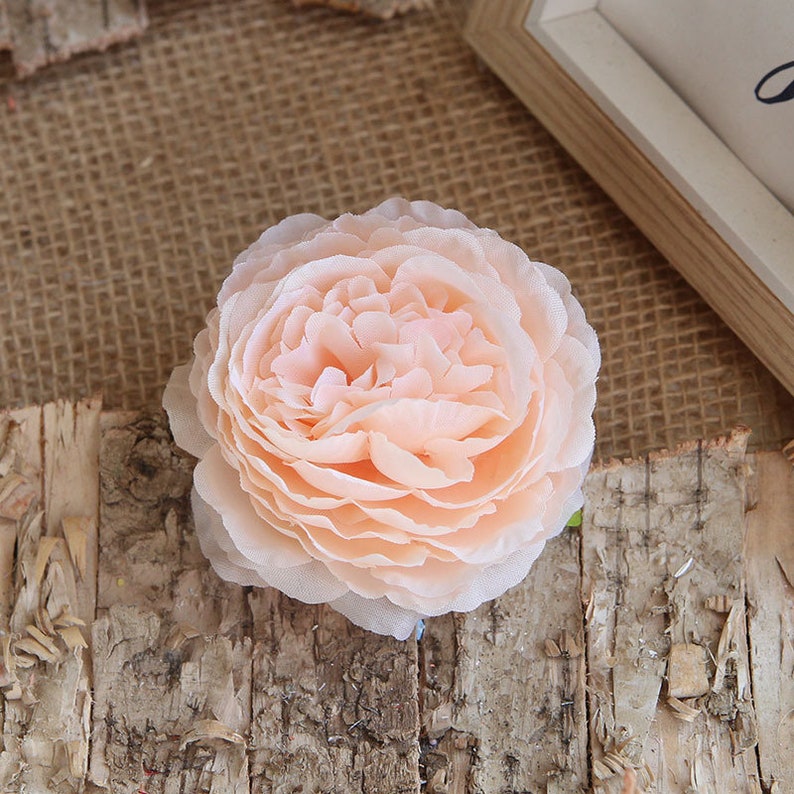 Silk Flower Heads Peony Flowers Quality Bulk Wholesale Big Etsy