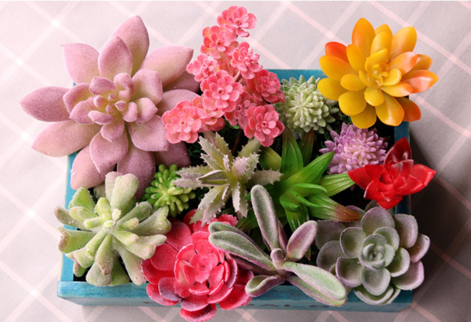 Artificial Flower Fake Succulent Plants for Home Etsy