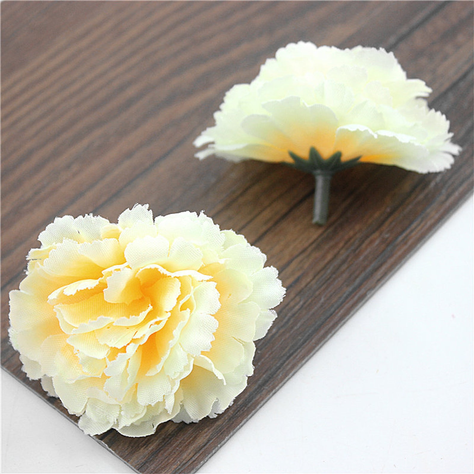 20 Pcs Silk Flower Heads Carnation Flowers Quality Bulk Etsy