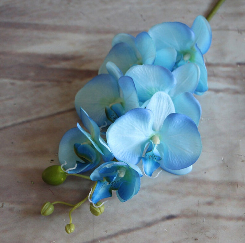 Artificial flower Fake Phalaenopsisfor Bridal Bouquets,Wedding Centerpieces Arrangement,Fake Phalaenopsis Floral Home Decoration,Table Decor