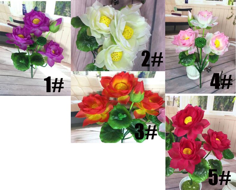 Artificial Lotus Flower Bouquets for Wedding DecorWedding ...