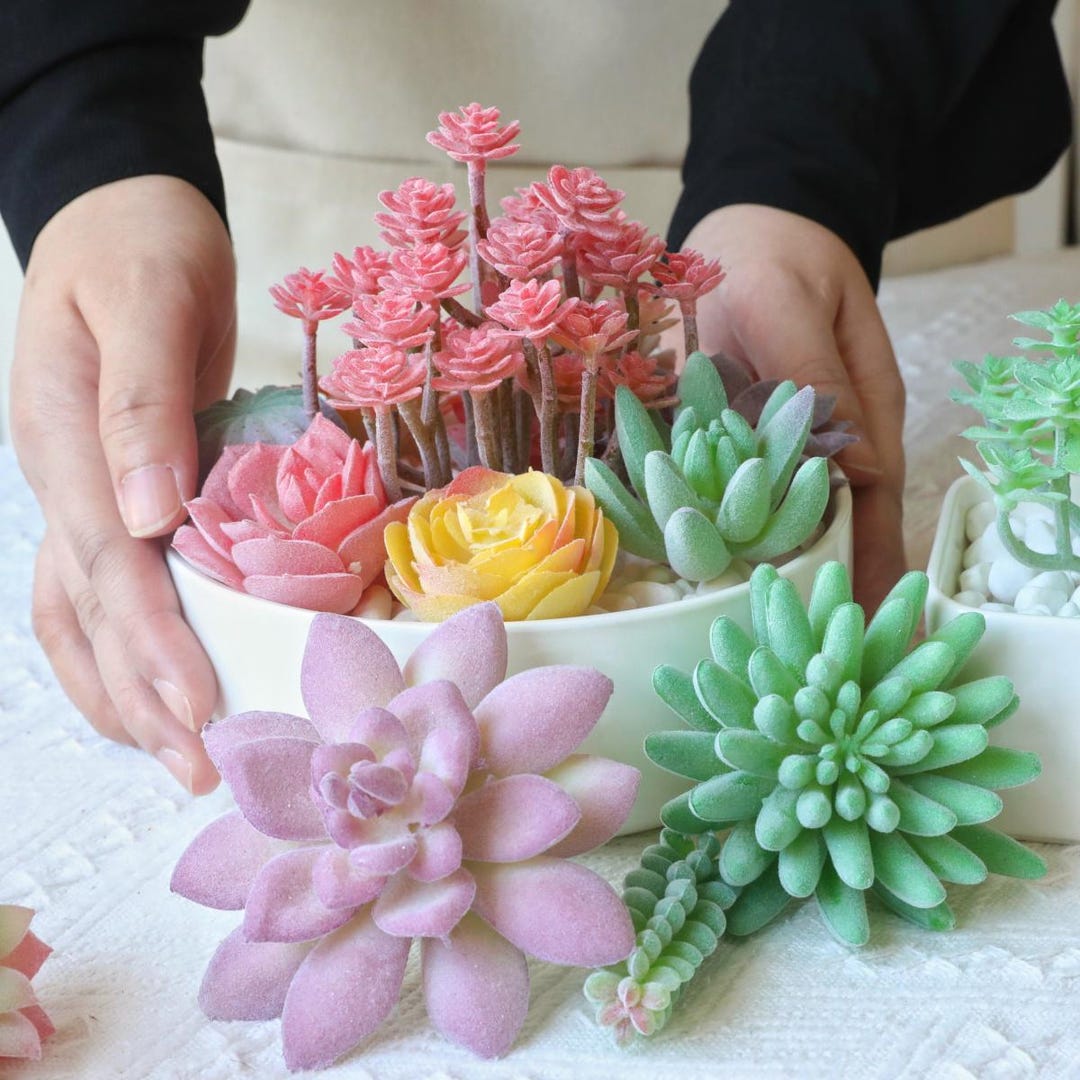 フェイク　多肉植物 人工多肉植物 フェイクグリーン プレミアム 18個セット 鉢植え リアル