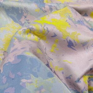 Kleurrijke bloemenbrokaat kledingstof hoog rooster camouflage reliëf bloempatroon stof voor jurk rok pak broek jas afbeelding 6