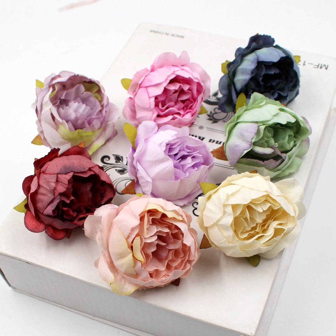 Silk Flower Heads Burgundy Flowers Quality Bulk Wholesale Rose Etsy