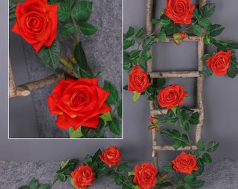 künstliche Rose Blume Rebe Dekoration für Hochzeit Dekor, Rose Blume Hochzeit Mittelstücke Anordnung, Hochzeit Dekor Wandbehänge