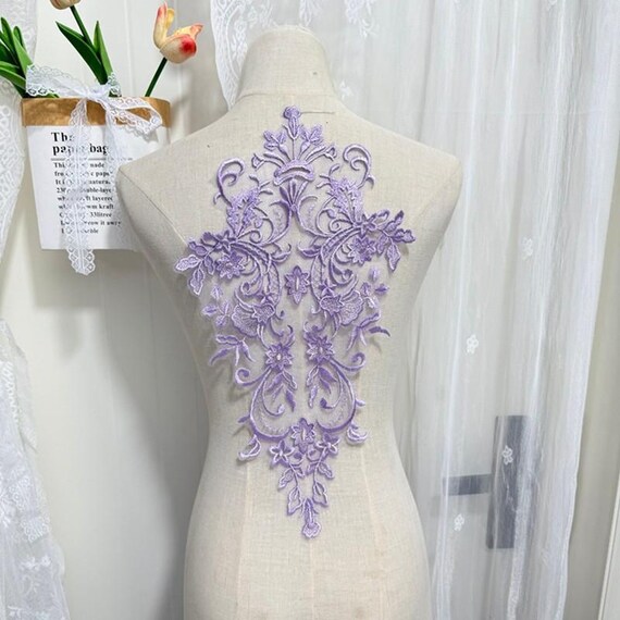 Colorful Flower Embroidery Lace Patch,wedding Bridal Dress Lace Applique -  Etsy