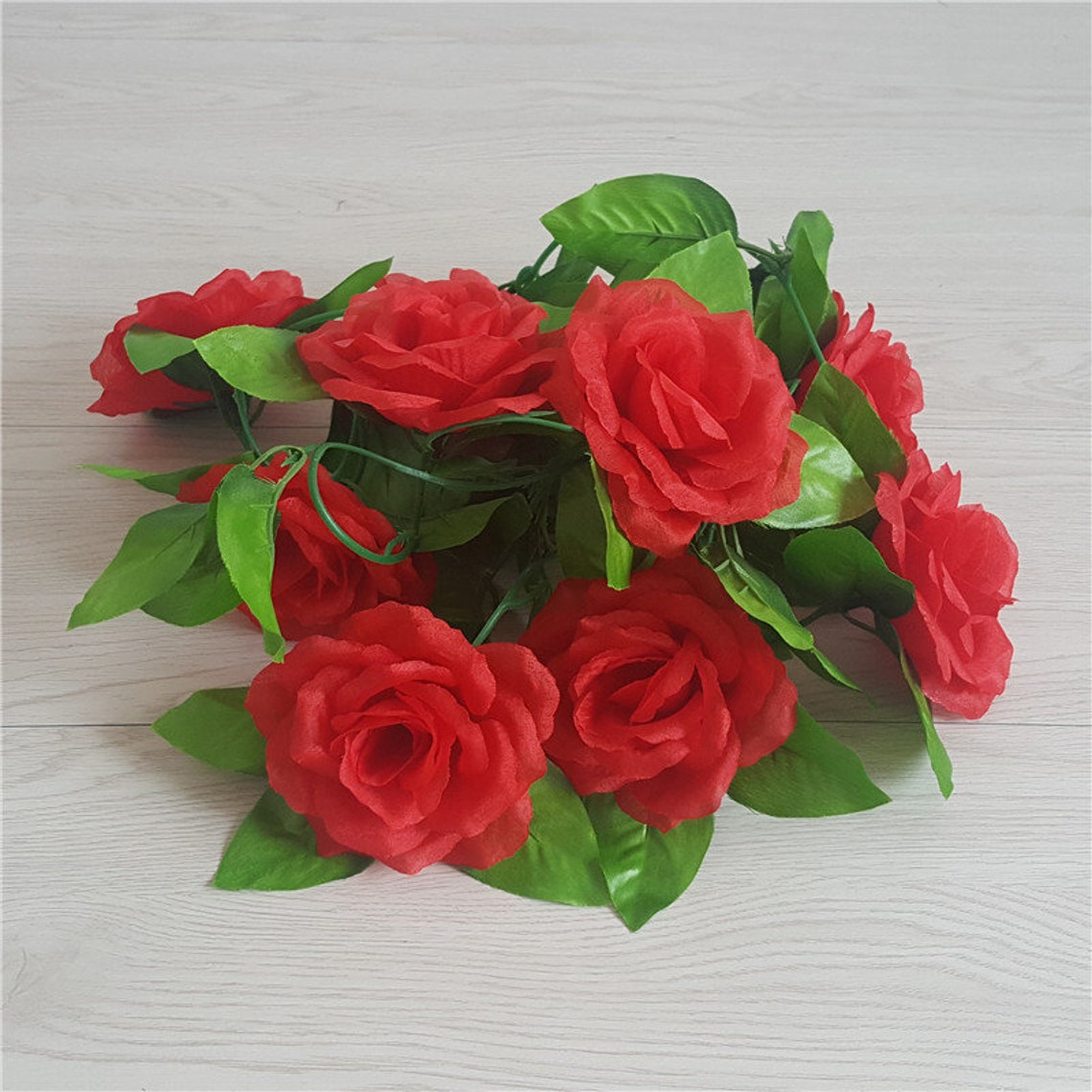 2 PCS Artificial Rose flower hanging decoration for home wall Etsy