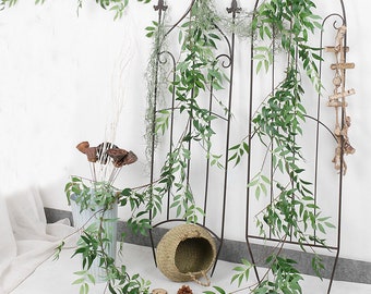Decorazione da appendere alla parete di piante finte di salice artificiale per matrimonio, piante da fiore romantiche Decorazione da parete