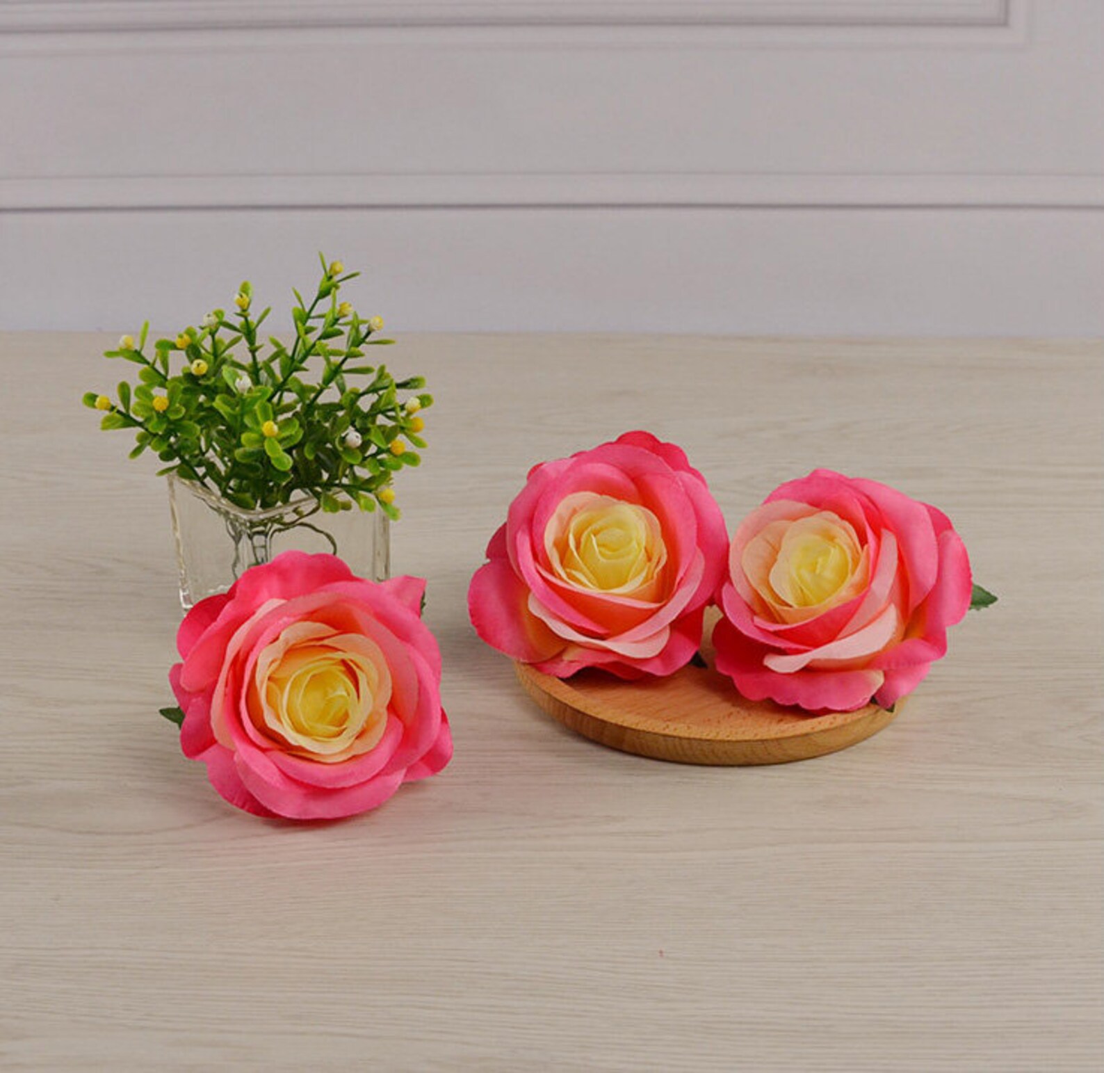 Silk Flower Heads Rose Flowers Quality Bulk Wholesale Rose Etsy