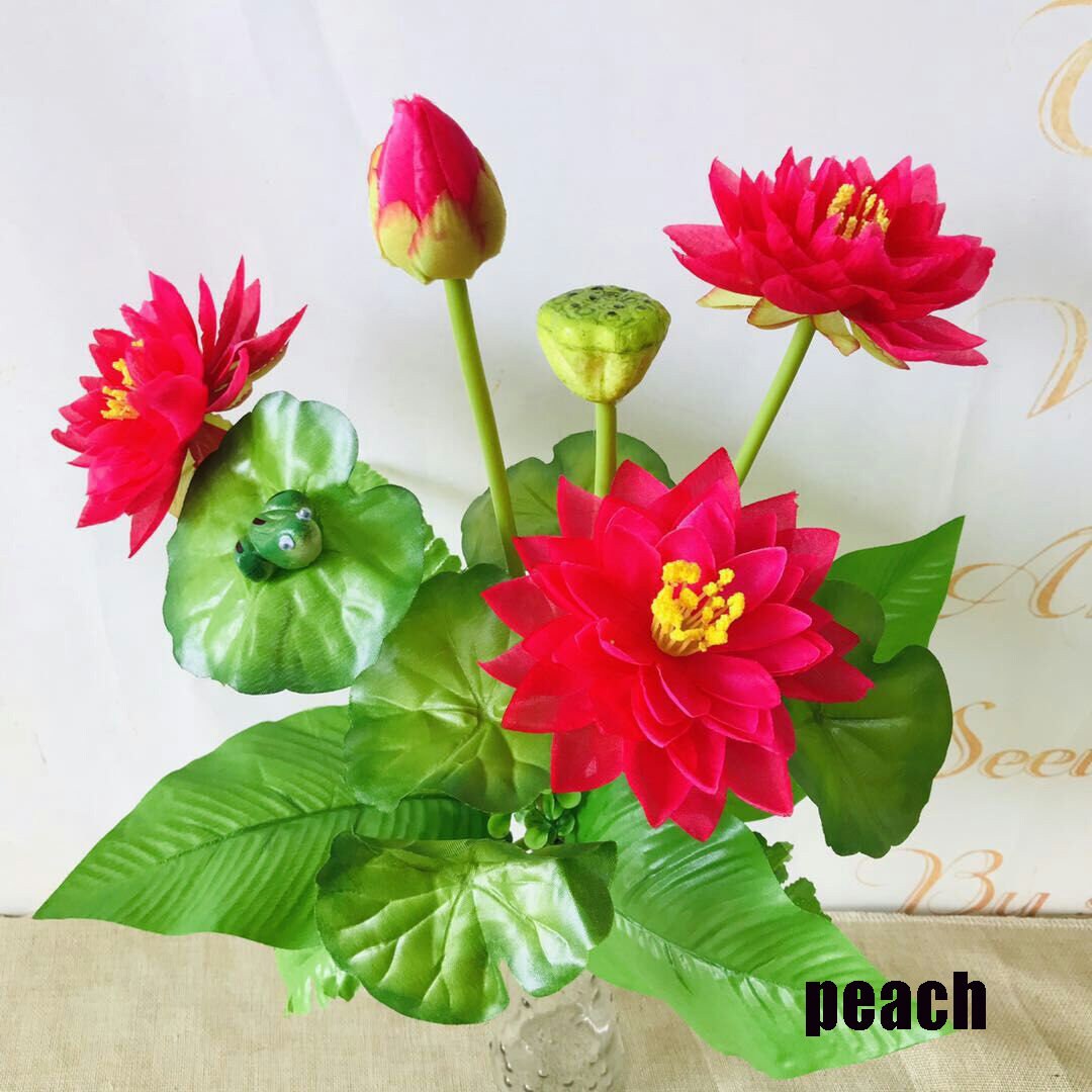 Artificial Lotus Flower Bouquets for Wedding Decorwedding Etsy