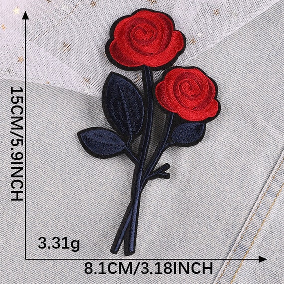 10 Pcs Cute Flower Applique Patches for Clothing Rose Flower Sew Patch  Applique