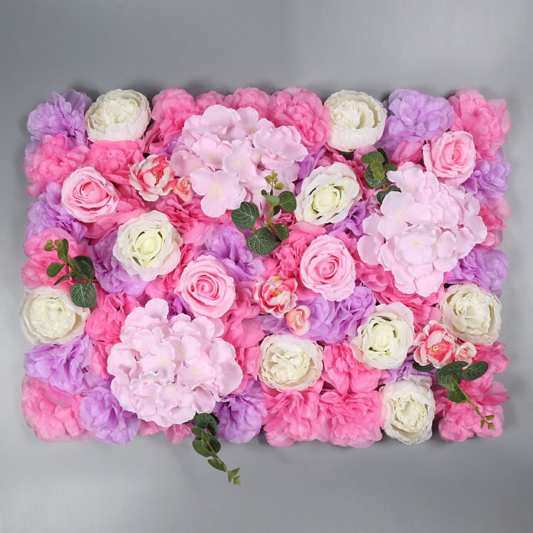 Artificial Rose Flower Fake Plant Wall Hanging Decor for Wedding