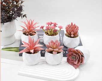 Artificial Flower Fake Plants Home Decoration ,Simulated Succulent Potted Plant