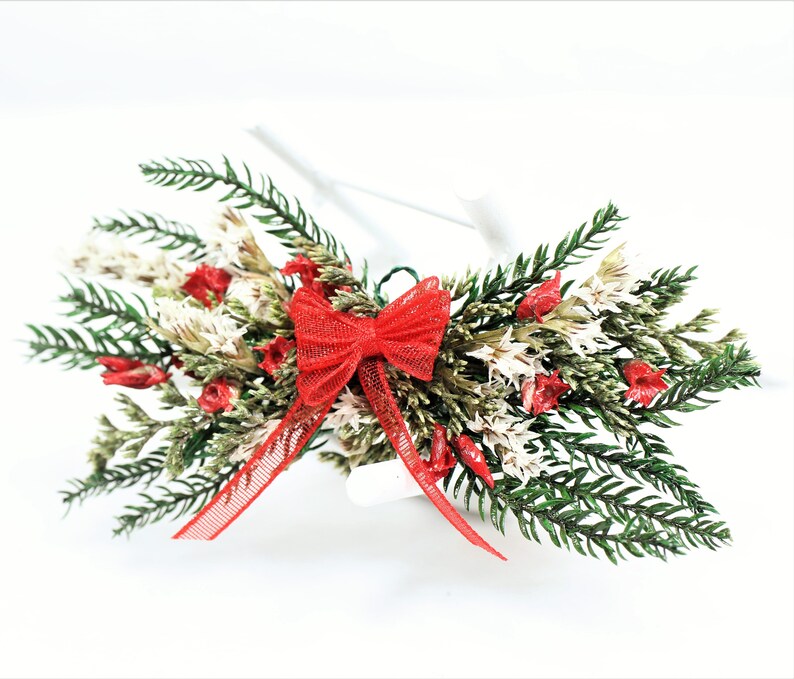 1:12 DollHouse Christmas Garland Decoration With Red Bow DIY Home Decor Gift*US*