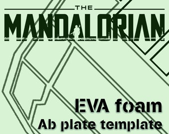Le modèle de plaque d'ab en mousse/cuir d'armure mandalorienne beskar