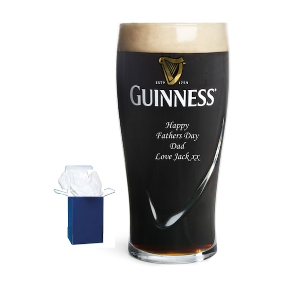 Personalised engraved guinness glass 1 