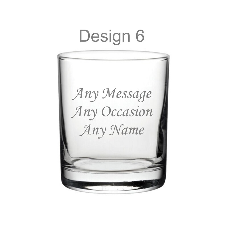 Personalised Whisky Glass Engraved Custom Glassware Etsy UK