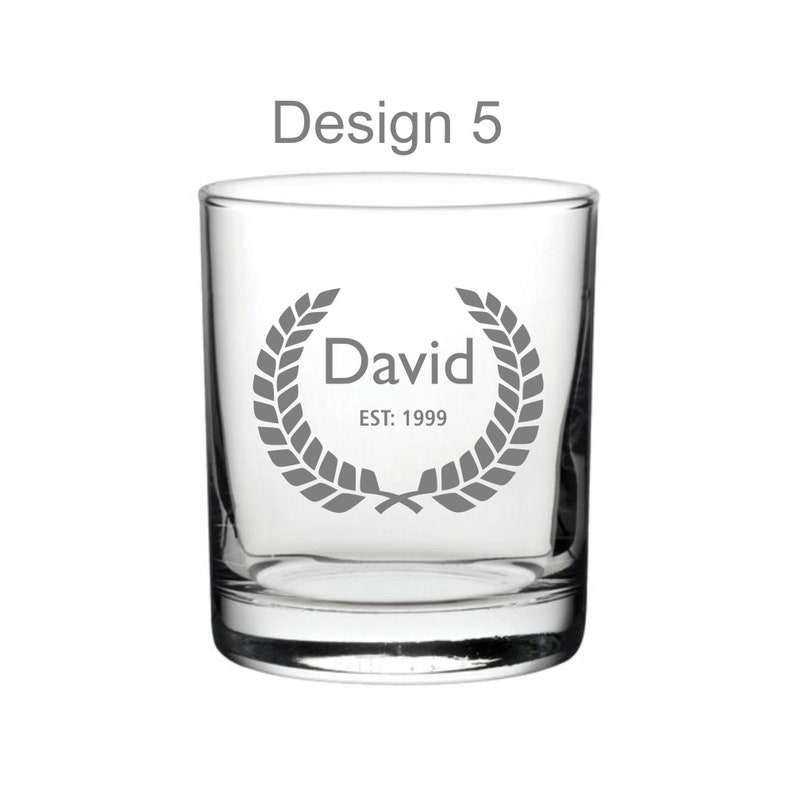 Personalised Whisky Glass Engraved Custom Glassware Etsy UK