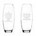 Personalised Engraved Glass Vase , Birthday Gifts, 30th 40th 50th 60th 65th 70th 75th 80th Birthday Any Age
