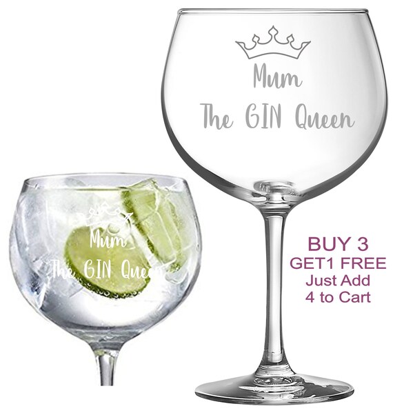 mothers day gin glass