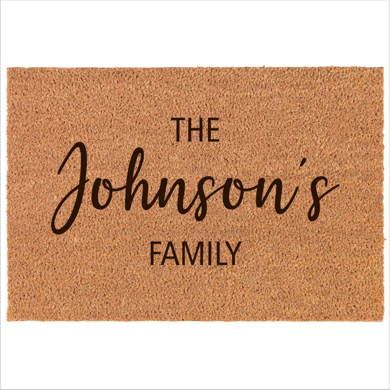 Housewarming Gift Custom Doormat Personalized Door Mat Etsy