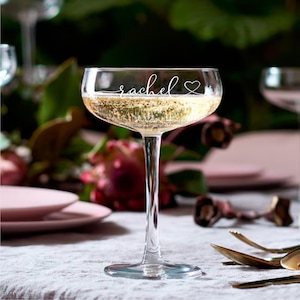 Personalised Cocktail Glass Birthday Gift for Him Christmas Present Retirement Celebration Champagne Coupe Wedding Toast Martini Engraved image 9